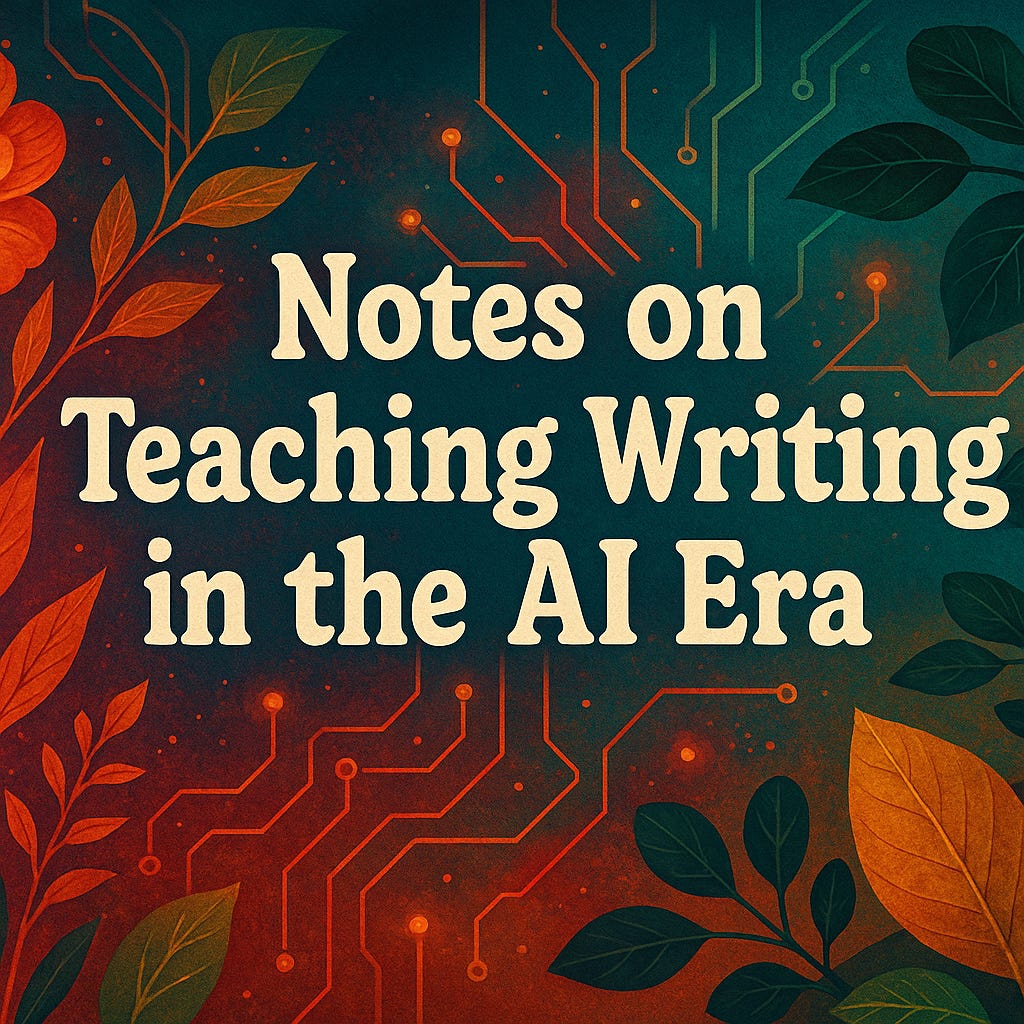 Notes on Teaching Writing in the AI Era