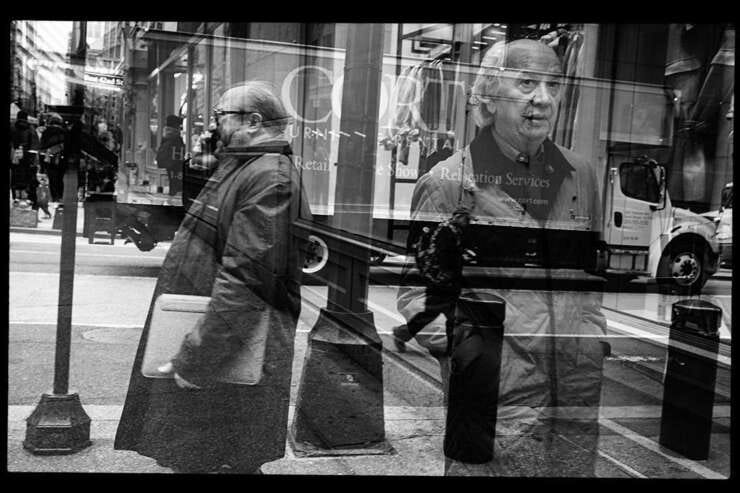 Relocation Services, 18 April 2022. Multiple exposure in Midtown Manhattan.