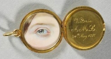 Queen Victoria’s locket, given to her on her first birthday. Queen Victoria’s locket, given to her on her first birthday.