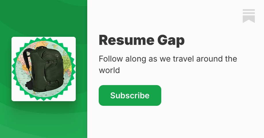 Resume Gap | Owen and Georgianna | Substack