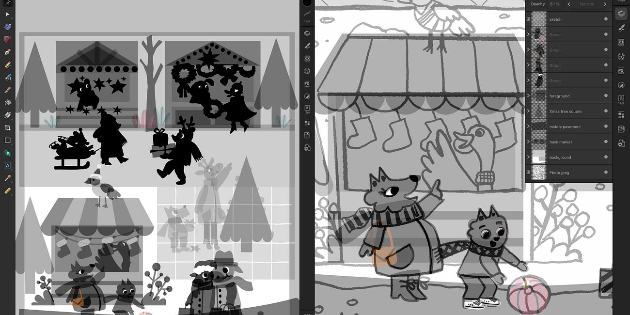 Why you should start your illustrations in greyscale