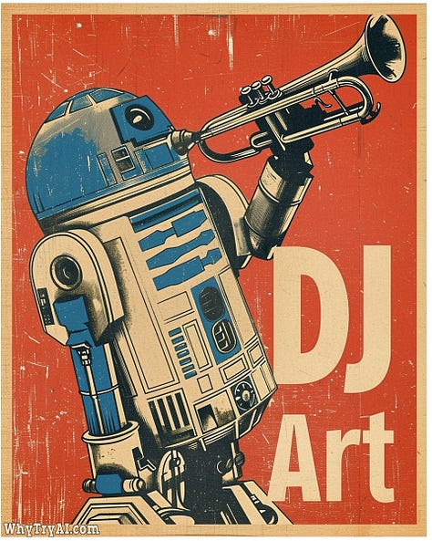 Darth Fader, Princess Slaya, DJ Art - Rock Star Wars by Midjourney V6