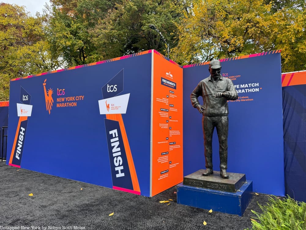 For the NYC Marathon, Fred Lebow Statue in Central Park Moves Once a Year -  Untapped New York