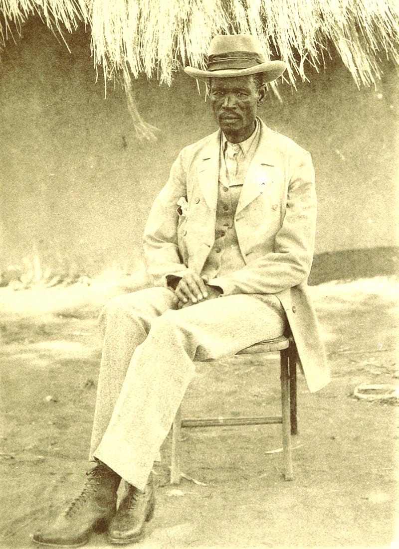 King Khama III, ‘Reality Versus Romance in South Central Africa’, 1893, British Library / Wikimedia Commons