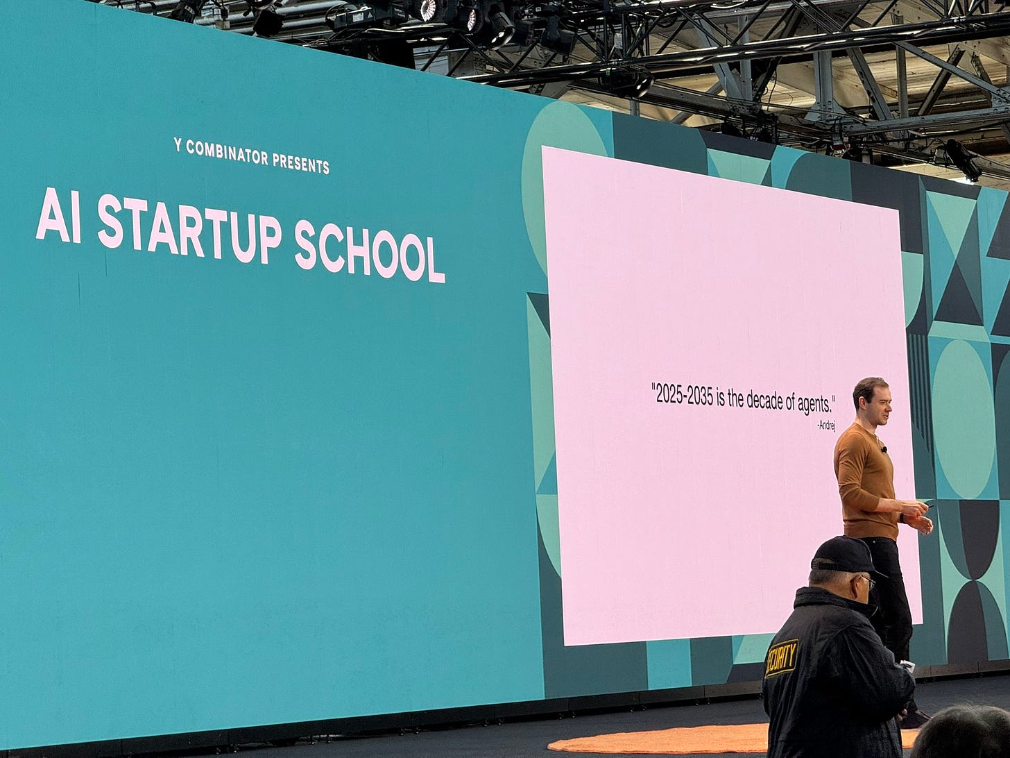 Y Combinator on X: "RT @lutherlowe: “2025-2035 is the *decade* of agents.”  -@karpathy at @ycombinator AI Startup School https://t.co/aAGcYnGitB" / X