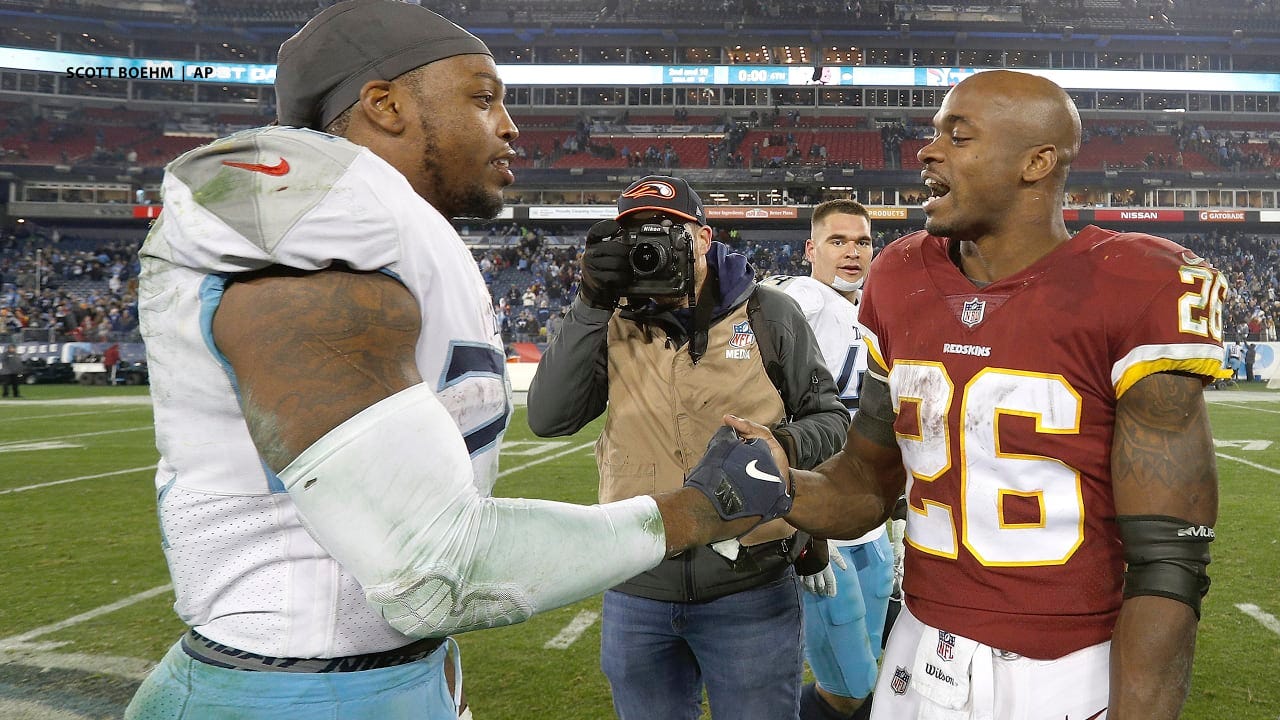 Lions RB Adrian Peterson has high praise for Titans&#39; Derrick Henry