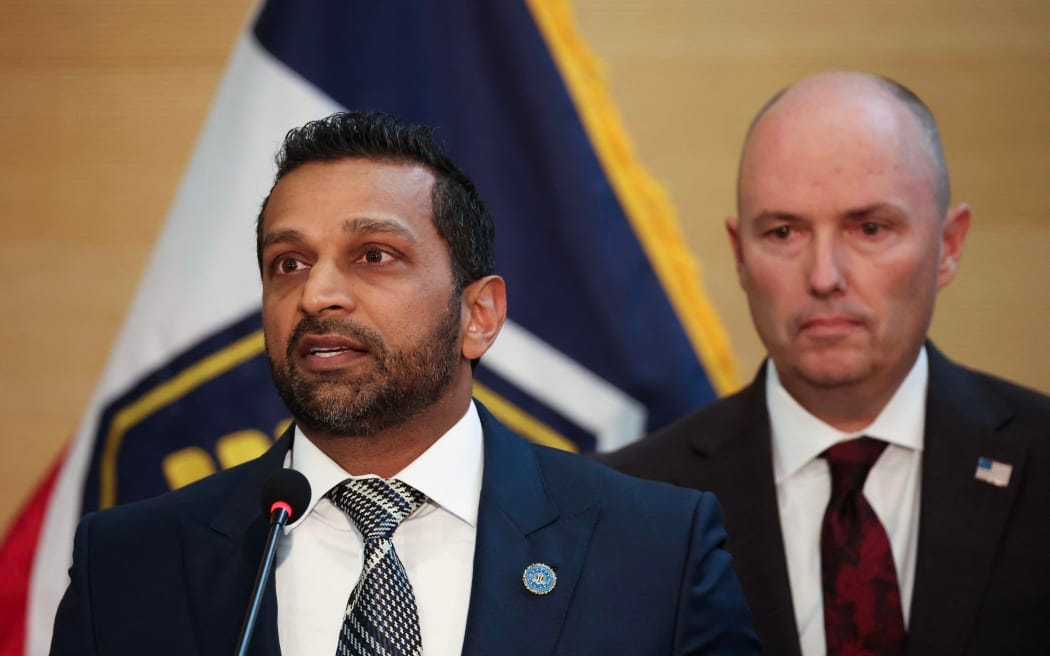 FBI director Kash Patel (L), speaks as Utah Governor Spencer Cox looks on during a press conference outside the Doterra Auditorium at Utah Valley University two days after youth activist and influencer Charlie Kirk was shot during a public event in Orem, Utah, on September 12, 2025. US President Donald Trump on Friday announced that the suspect had been taken into custody over the killing of right-wing activist Charlie Kirk after a massive manhunt. (Photo by Patrick T. Fallon / AFP) FBI director Kash Patel (L), speaks as Utah Governor Spencer Cox looks on during a press conference outside the Doterra Auditorium at Utah Valley University two days after youth activist and influencer Charlie Kirk was shot during a public event in Orem, Utah, on September 12, 2025. US President Donald Trump on Friday announced that the suspect had been taken into custody over the killing of right-wing activist Charlie Kirk after a massive manhunt. (Photo by Patrick T. Fallon / AFP)