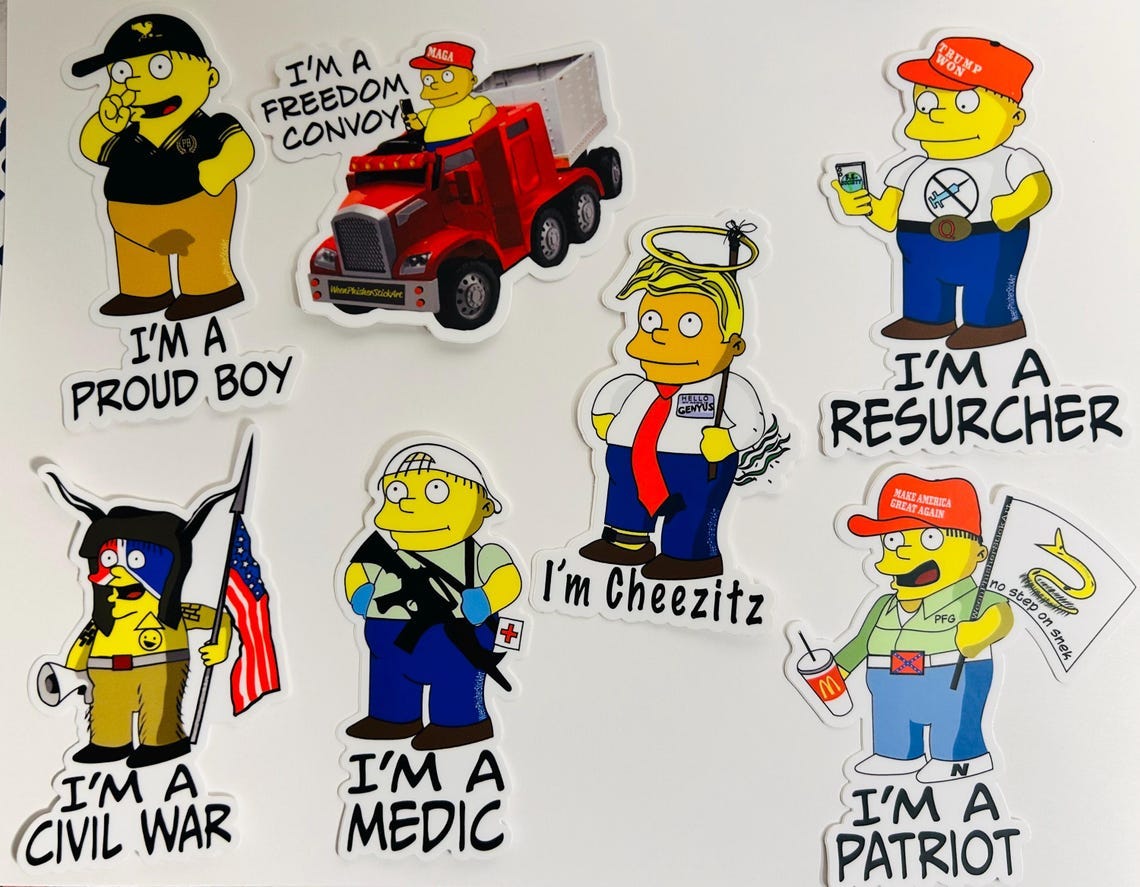 Real patriot 7 pack High quality die cut vinyl sticker image 1