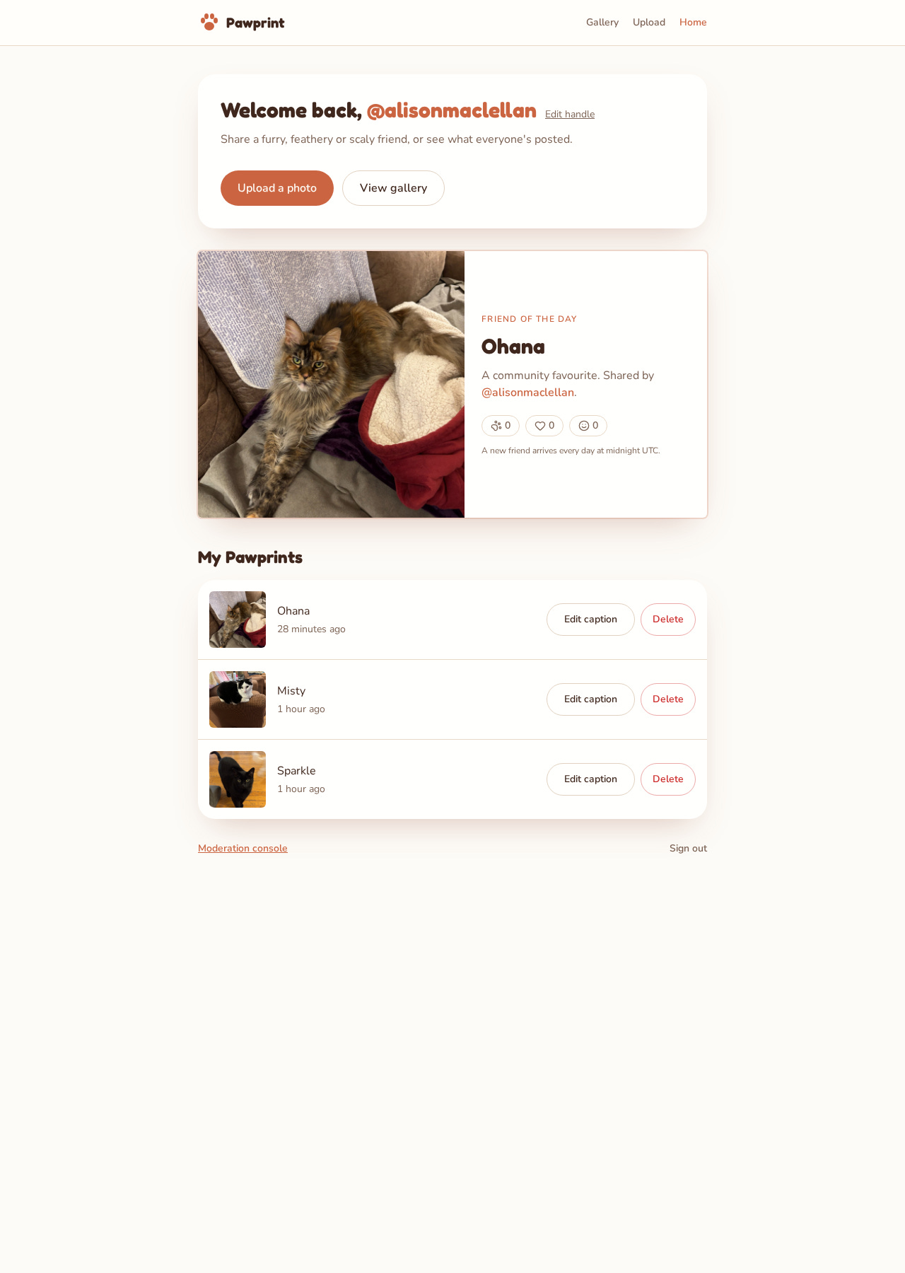 Friend of the Day on the home page. Note Sign out, still at the bottom, before I went hunting for it. Friend of the Day on the home page. Note Sign out, still at the bottom, before I went hunting for it.