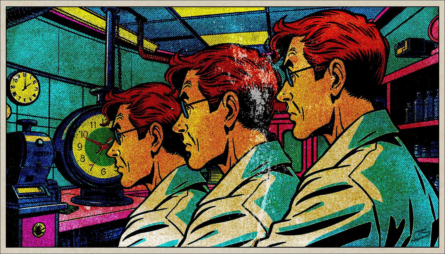 Scientist programs time machine three times