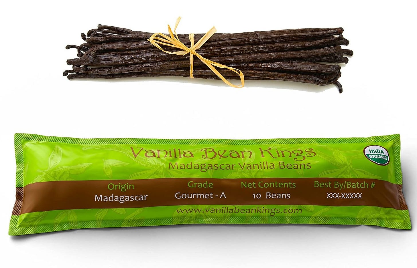 Organic Madagascar Whole Grade A Vanilla Pods