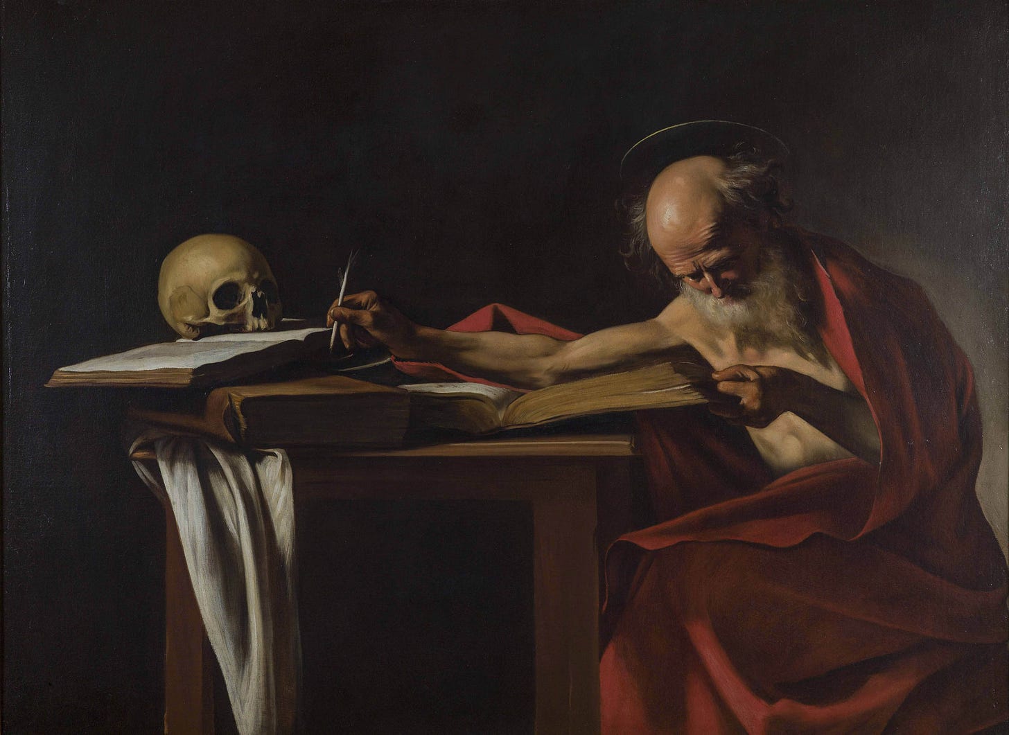 Saint Jerome (Caravaggio, 1610)
