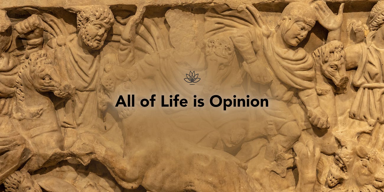 All of Life is Opinion