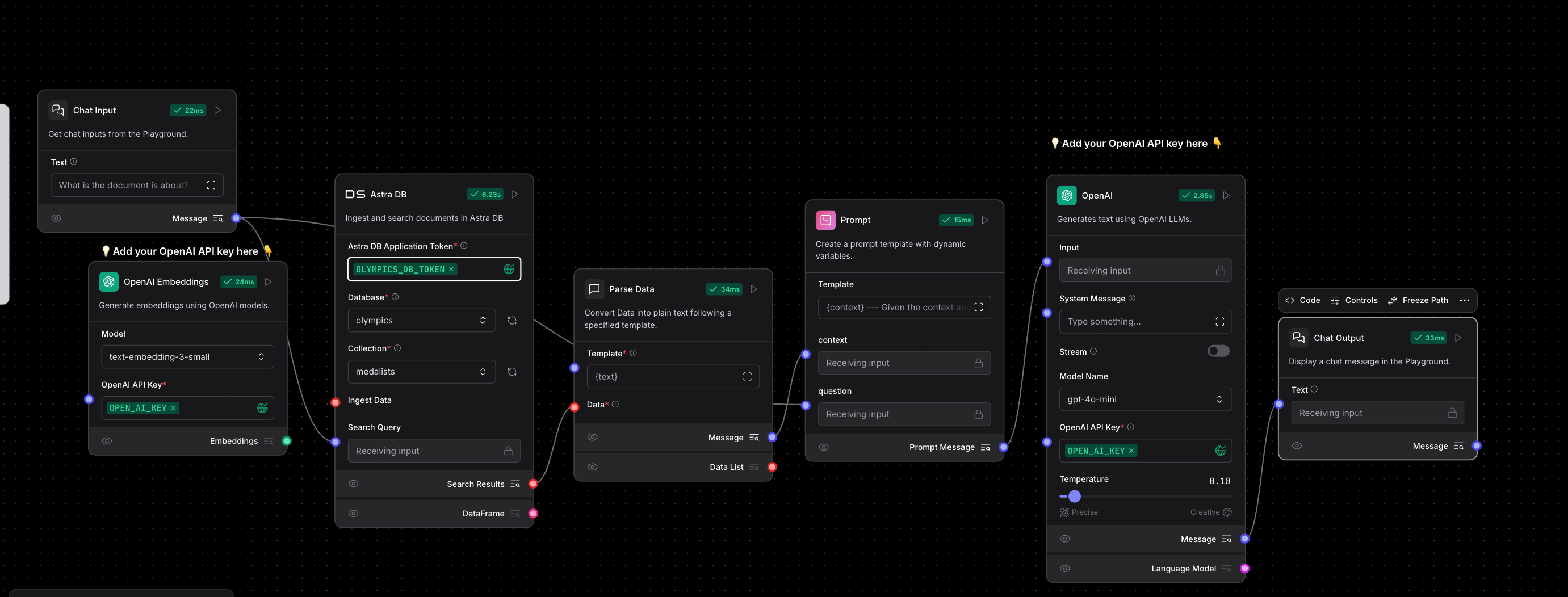 Building an AI Agent with Langflow and RAG
