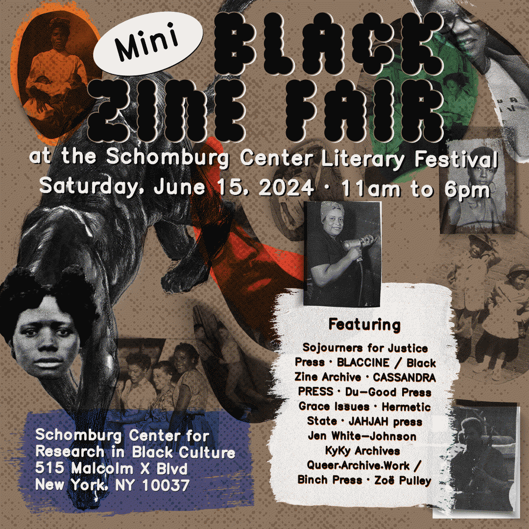 I illustrated two versions of the same poster with text by Neta Bomani. On a brown, textured black ground cut-out images of black people from different eras overlap one another with blobs of color. Across the image is a prowling black panther sphinx with the head of a black woman who stares you in the eye. I illustrated two versions of the same poster with text by Neta Bomani. On a brown, textured black ground cut-out images of black people from different eras overlap one another with blobs of color. Across the image is a prowling black panther sphinx with the head of a black woman who stares you in the eye.