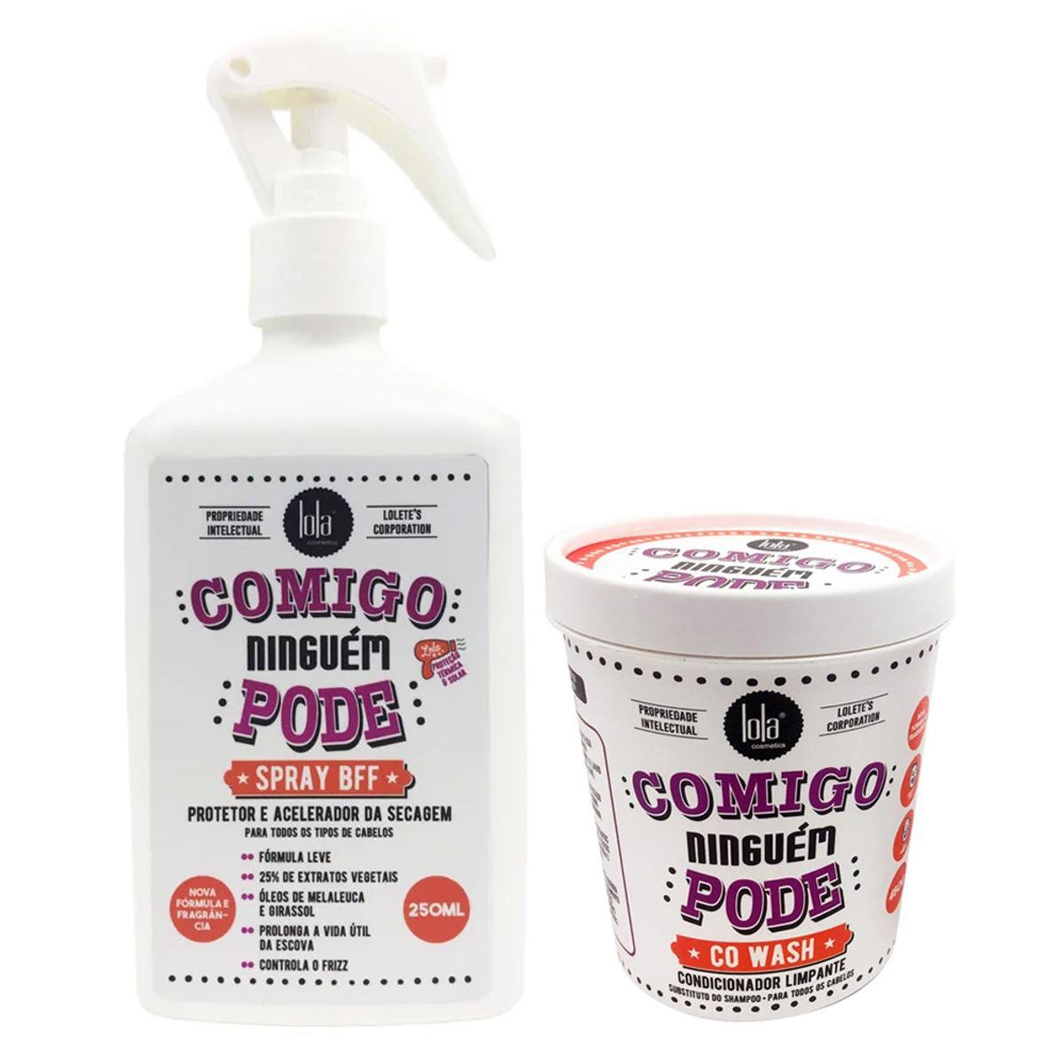 Kit Comigo Ninguem Pode Lola Cosmetics Condicionador Limpante + Spray BFF -  Incolor | Zattini