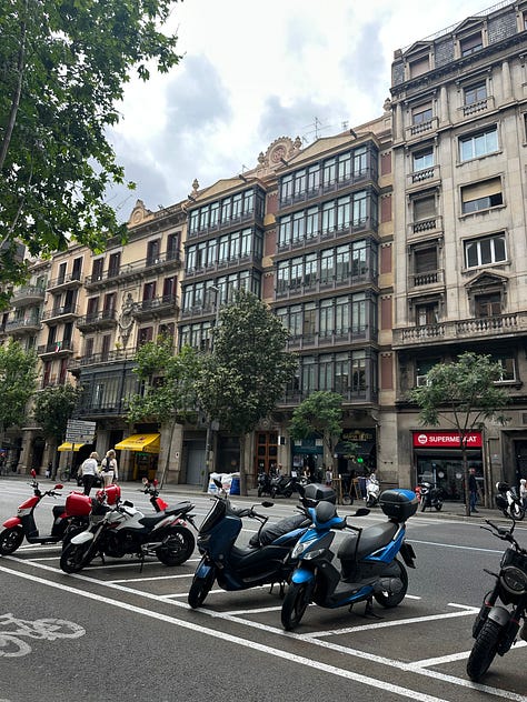 walking in Barcelona made me feel like I was in Saigon/Ho Chi Minh City, Vietnam