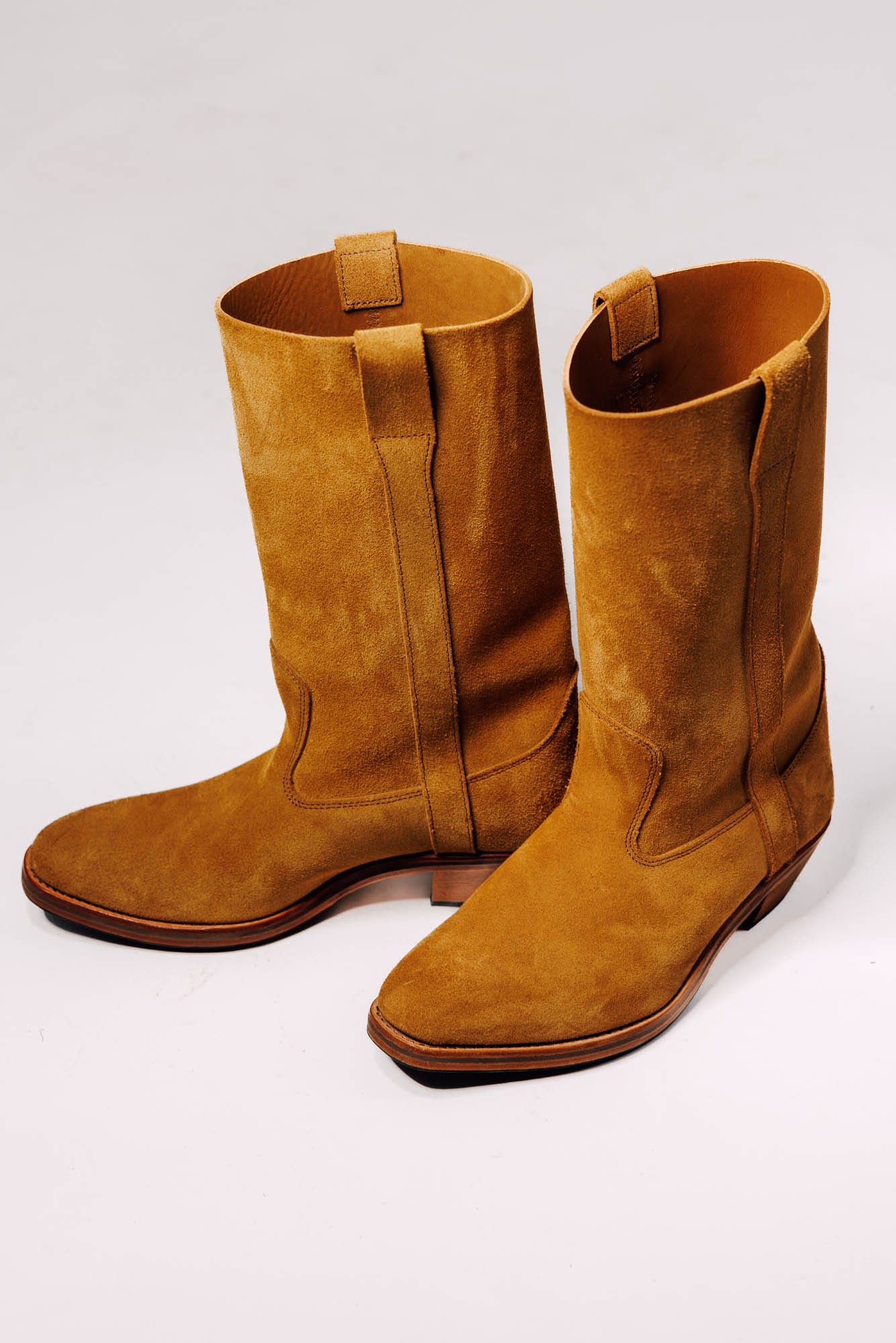 LA BOTTE GARDIANE Western Sa　size40 La Botte Gardiane Half Gardian boots in light brown waxed