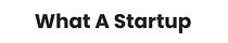 What A Startup