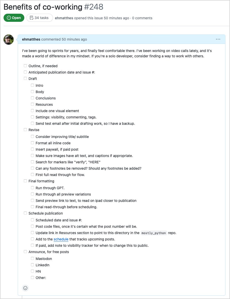 screenshot of GItHub issue screenshot of GItHub issue