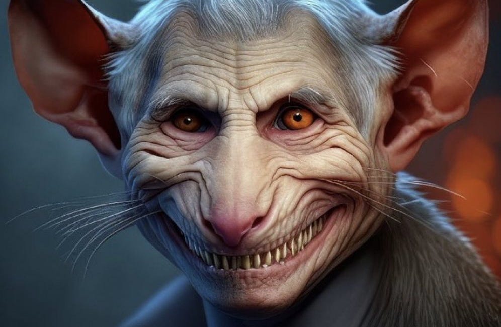 Dr. Anthony Fauci, aka “Faucious Rattus”, is spotted in the Swamp…testifying before the House Select Subcommittee on the Coronavirus Pandemic on June 3, 2024.