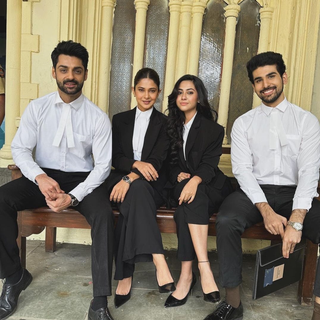 Photo of Cast of Raishinghani Vs Raishinghani - Karan Wahi, Jennifer Winglet, Reem Sameer Shaikh, and Eklavya Sood Photo of Cast of Raishinghani Vs Raishinghani - Karan Wahi, Jennifer Winglet, Reem Sameer Shaikh, and Eklavya Sood