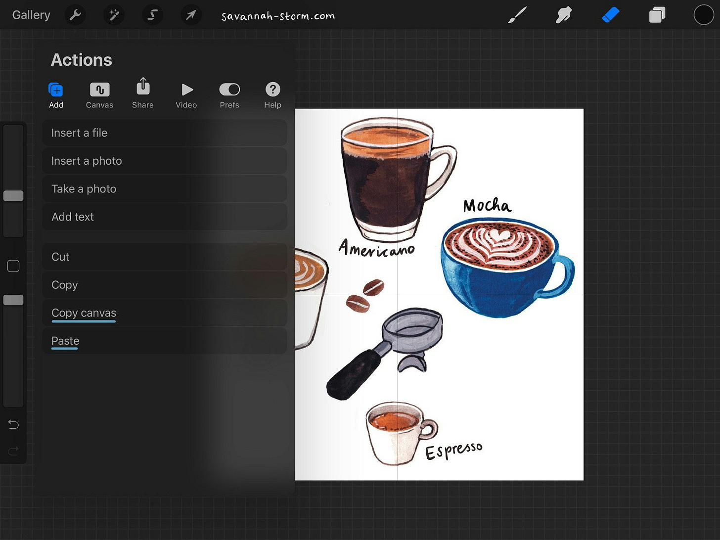 Screenshot of Procreate on the iPad, showing the process of creating an illustrated repeat pattern. Screenshot of Procreate on the iPad, showing the process of creating an illustrated repeat pattern.