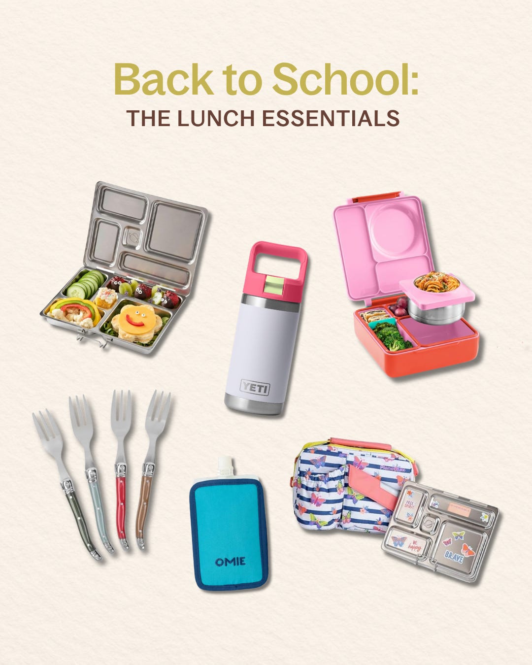 Back to School: The Lunch Essentials Collage