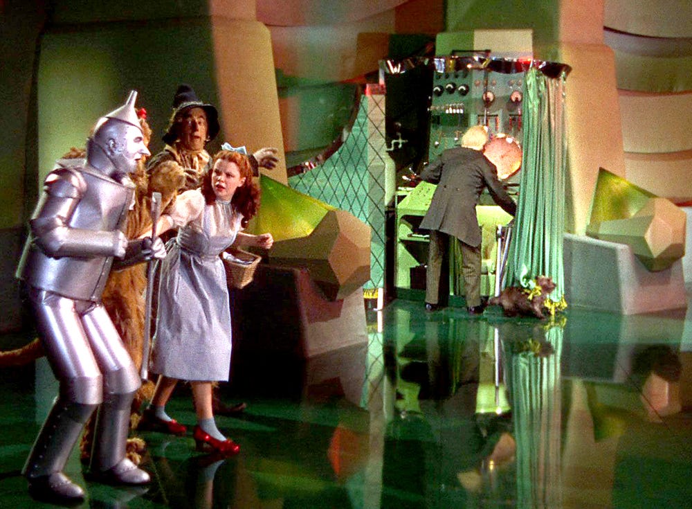 The Wizard of Oz is revealed