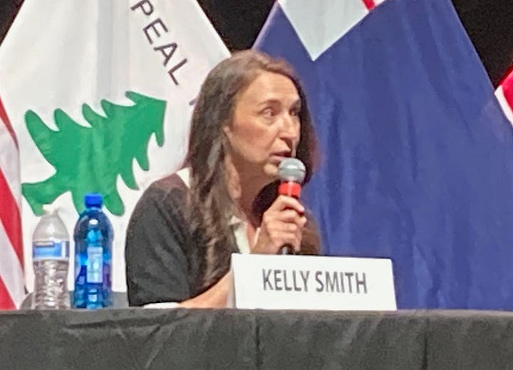 Brady Brammer and Kelly Smith, GOP primary candidates for Utah Senate District 21