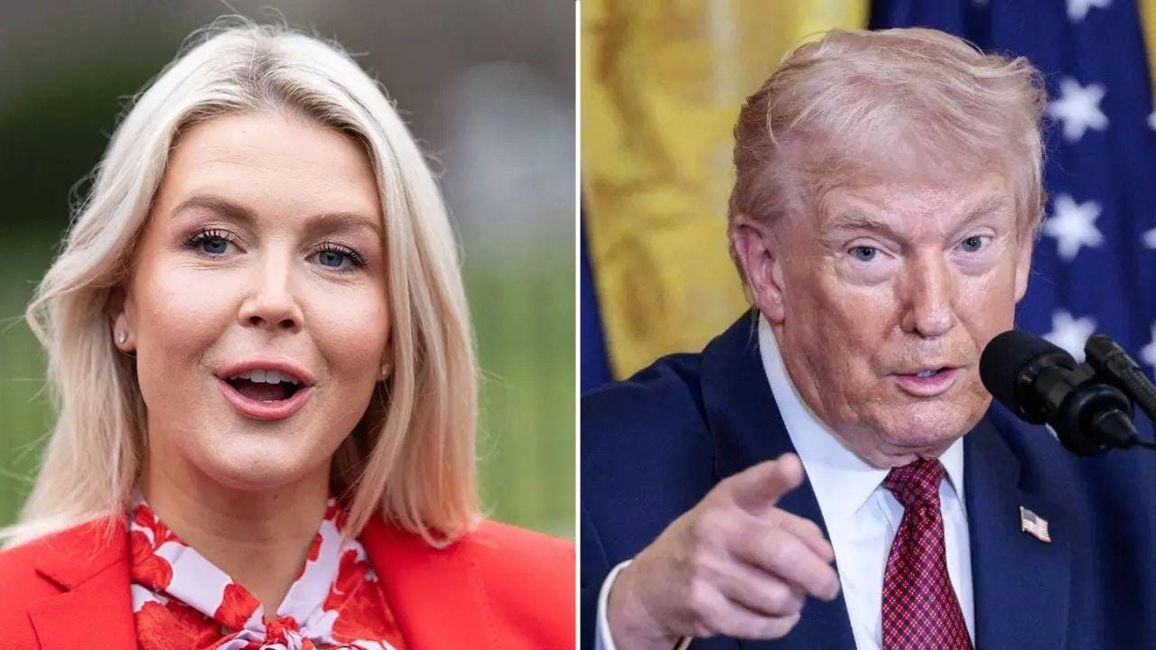 image of trump and Karoline Leavitt image of trump and Karoline Leavitt