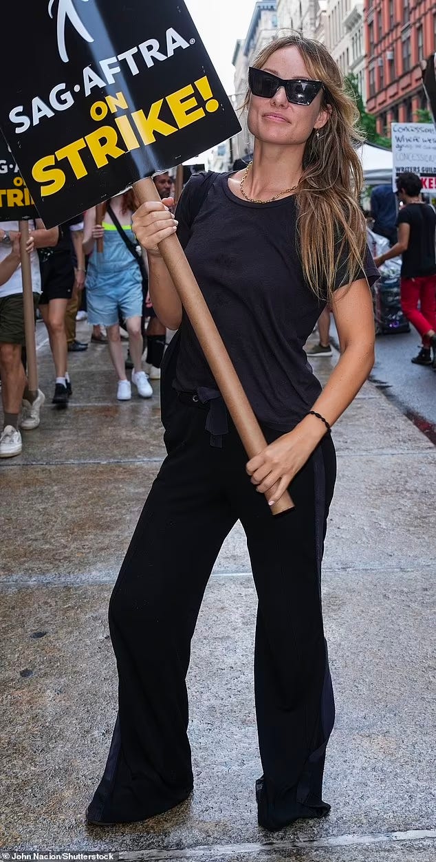 https://www.dailymail.co.uk/tvshowbiz/article-12300869/Olivia-Wilde-wears-black-proudly-protests-SAG-AFTRA-NYC-picket-line-strike.html