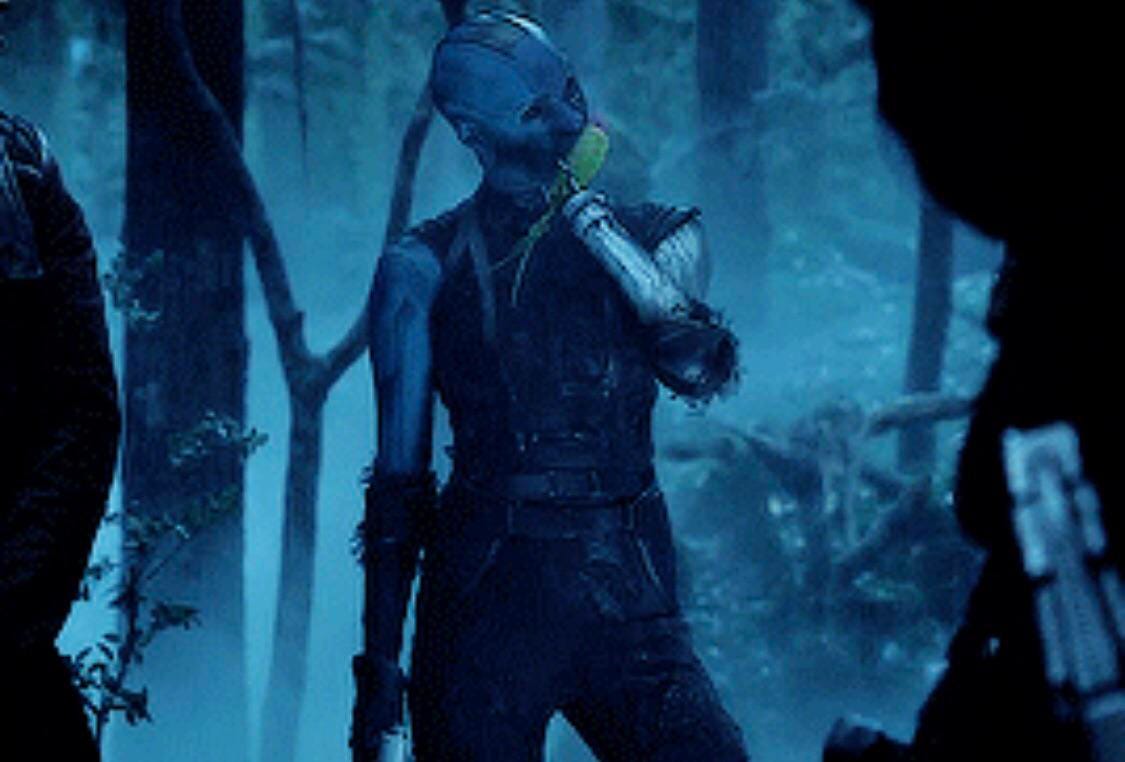 In the movie Avengers: Endgame (2019), Nebula bites into a Yaro root  despite her sister, Gamora, telling her in an earlier scene that it was not  ripe. This is a subtle nod