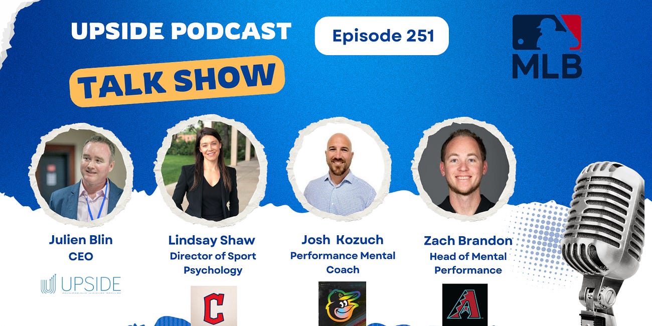 ⚾ Upside MLB Group Video Chat with Lindsay Shaw (Guardians), Zach Brandon (Arizona Diamondbacks), Josh Kozuch (Baltimore Orioles) on Mental Performance