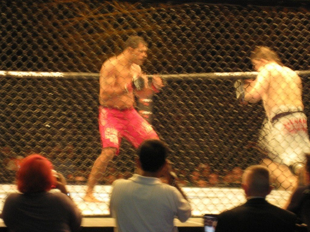 Mid fight action shot Mid fight action shot