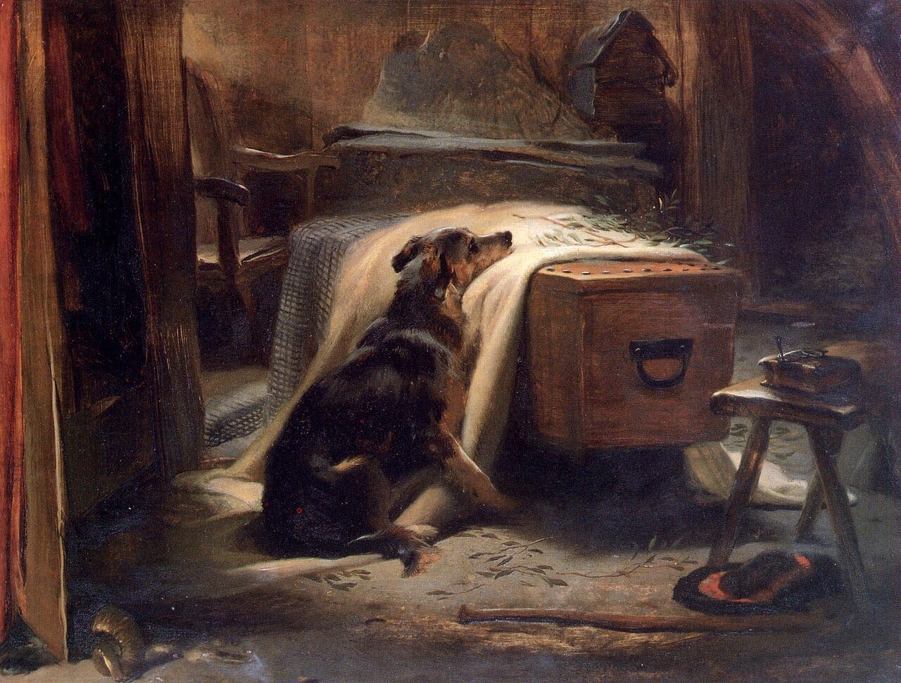 Edwin Landseer, The Old Shepherd's Chief Mourner, 1837 Edwin Landseer, The Old Shepherd's Chief Mourner, 1837