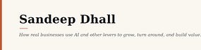Sandeep Dhall