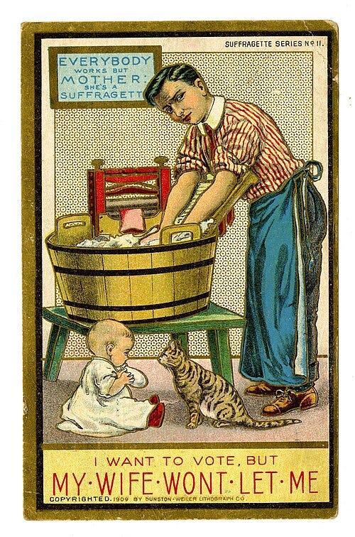 File:Anti-suffrage postcard - I want to vote but my wife won't let me (NMAH 1980.0606.016).jpg