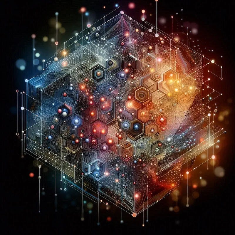 AI concept of the creation of artificial cells groundbreaking science research