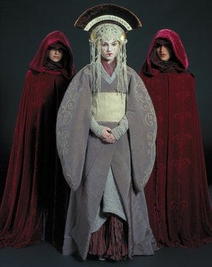Queen Amidala elaborate outfits