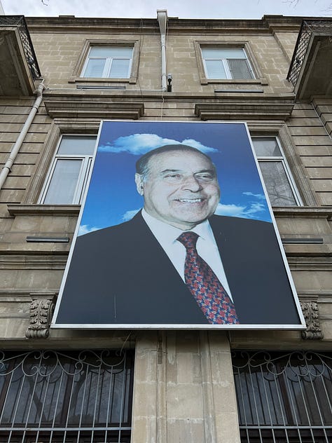 Scenes from the streets of Baku. 