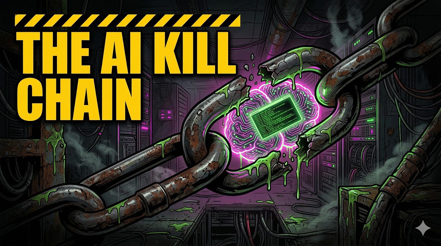 AI kill chain explained NVIDIA five stages MITRE ATLAS framework prompt injection agentic AI security attack defense