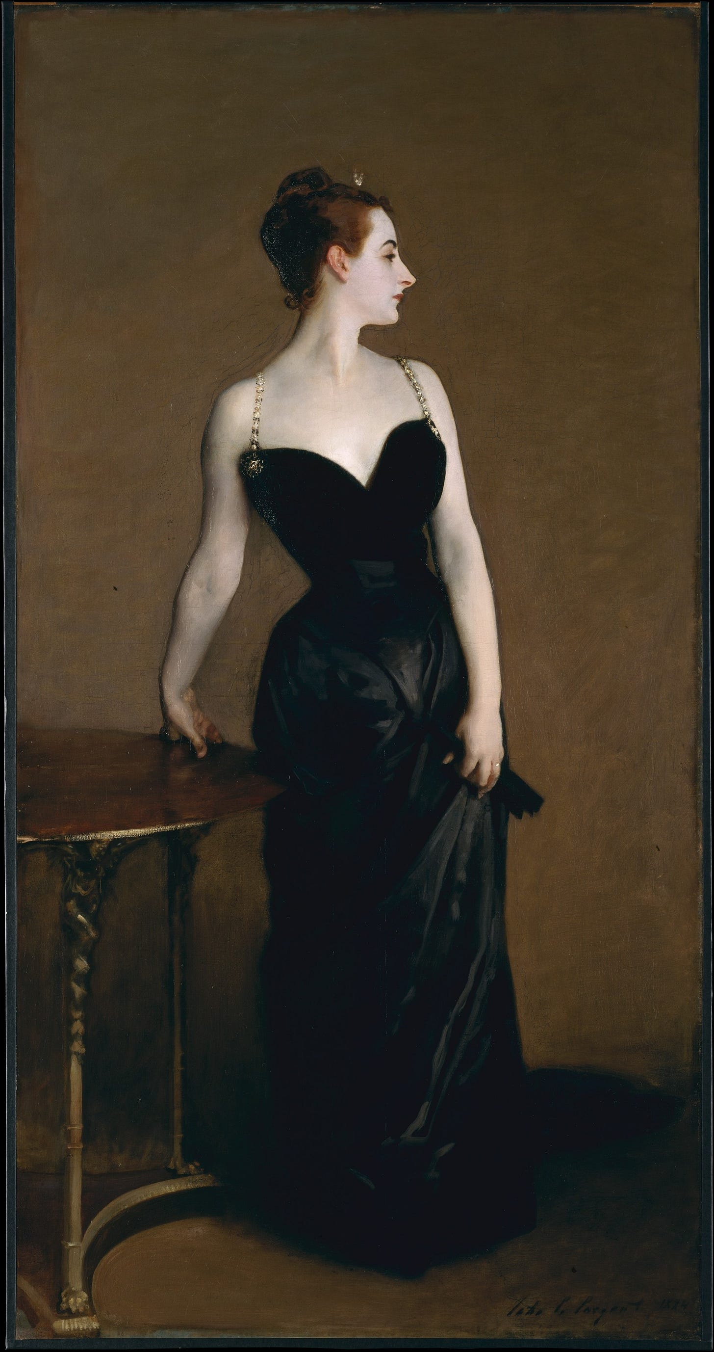 John Singer Sargent Madame X black gown portrait John Singer Sargent Madame X black gown portrait