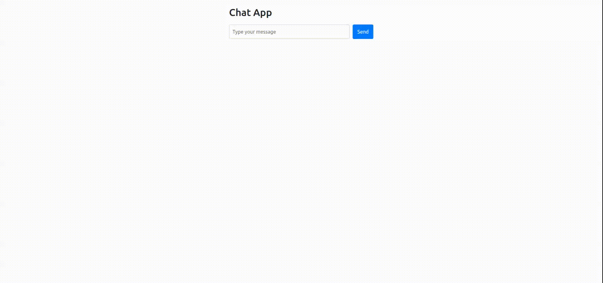A screen capture showing how the Chat application getting response from ChatGPT