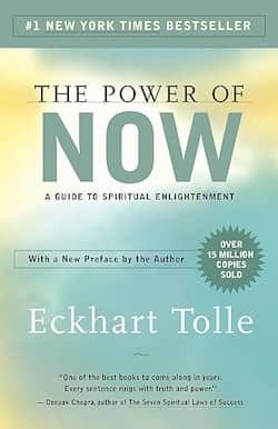 Book cover of 'The Power of Now' by Eckhart Tolle featuring a light blue background with the title and author's name prominently displayed. Book cover of 'The Power of Now' by Eckhart Tolle featuring a light blue background with the title and author's name prominently displayed.