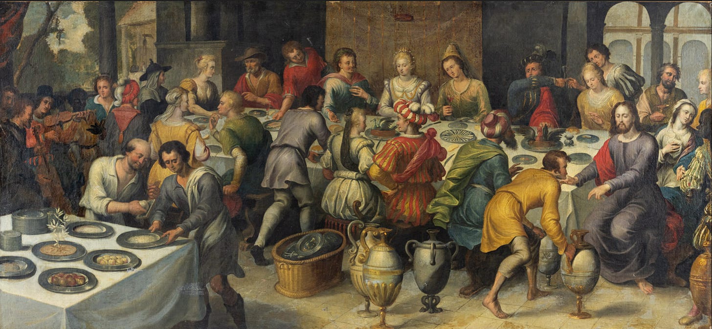 The Gospel of John presents faithful readers with seven “signs,” or miracles, performed by Christ. The first of these signs—the wedding at Cana—is by no means the least, because the story reveals many Scriptural insights and foreshadows Jesus’ divine mission.