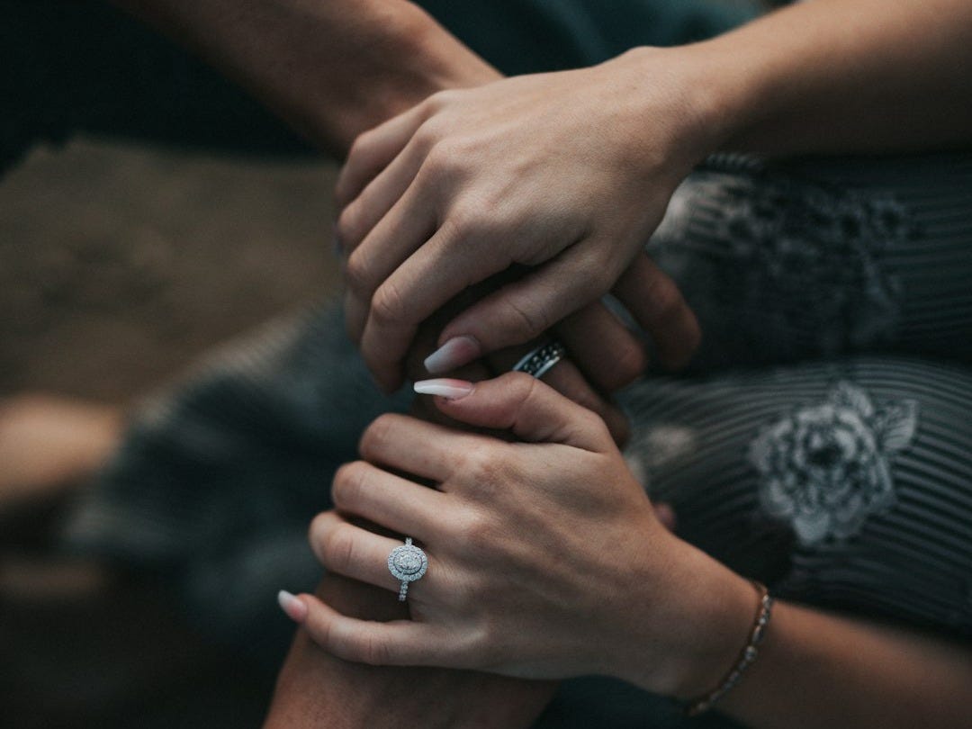 When Life Gets Too Heavy: A Prayerful Reflection, picture of holding hands in prayer