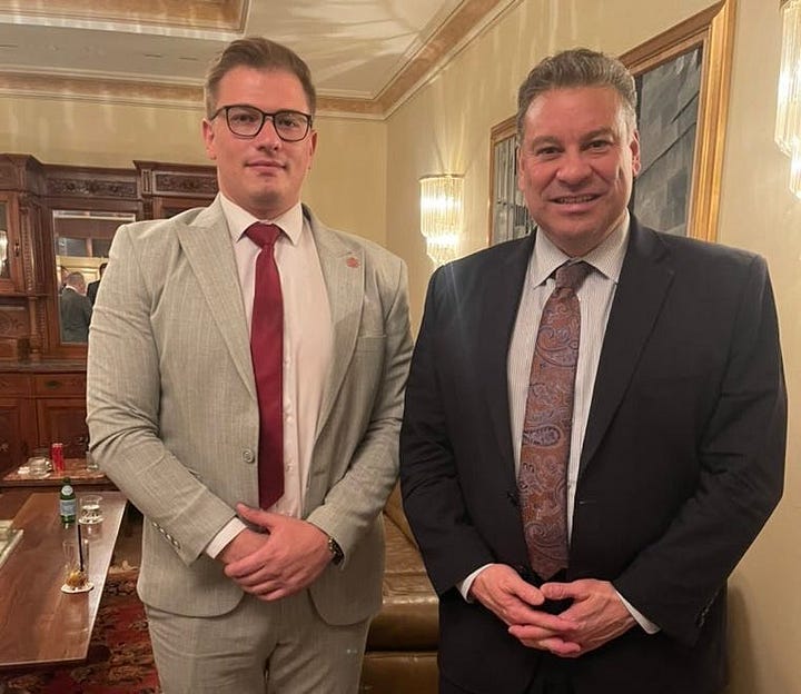 Images shared by Aleksandar Arsenijevic on his social media accounts show him meeting with prominent Western diplomats, including former U.S. Ambassador to Kosovo Jeffrey Hovenier, former U.S. Special Envoy Gabriel Escobar, whose ties to Serbian interests have drawn scrutiny, German Ambassador Jörn Rohde, and former British Ambassador Nicholas Abbott. These carefully curated photos have been used by Arsenijevic to bolster his image as a respected international actor despite mounting controversies surrounding his affiliations and activities.