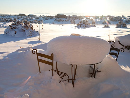 Photograph of the Big Snow Santa Fe Photograph of the Big Snow Santa Fe