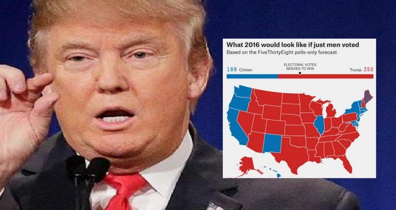 if only men voted for donald trump if only men voted for donald trump